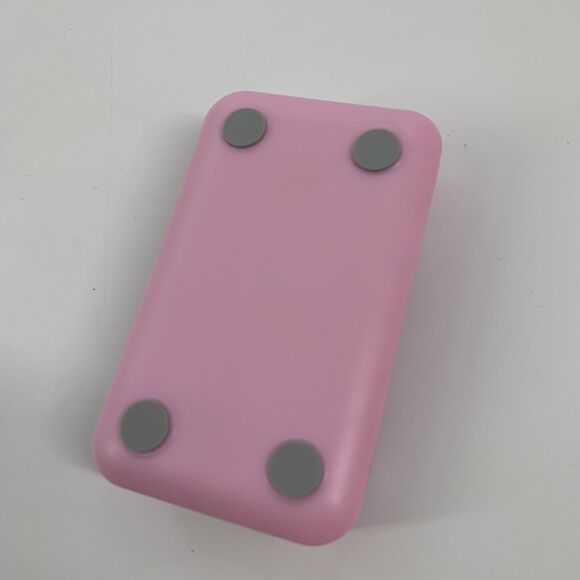 Foldable Phone Stand with Mirror Light Baby Pink Adjustable Compact Travel - Picture 4 of 6